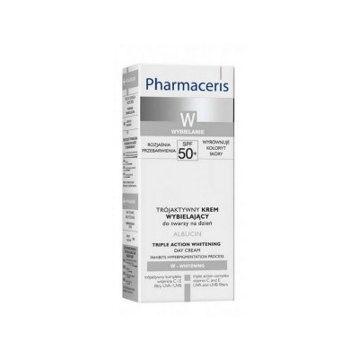 PharmaClic.tn - PHARMACERIS W ALBUCIN 30ML SPF50+ - Parapharmacie Meilleur Prix Tunisie