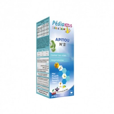 PharmaClic.tn - PEDIAKIDS APITOU N2 TOUX SECHE 150ML - Parapharmacie Meilleur Prix Tunisie