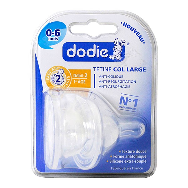 DODIE TETINE SENS LARGE+6MOINS SILICONE